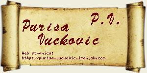 Puriša Vučković vizit kartica
